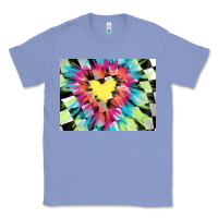 Tie Dye Hearth Shaped Race Flag Background 3200x2400 Classic Tee | Teevron