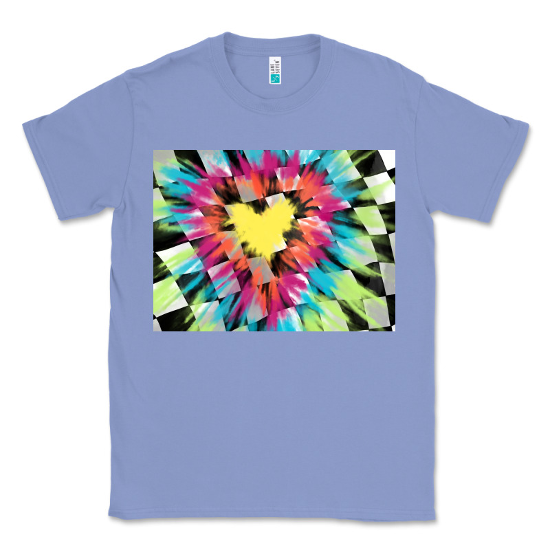 Tie Dye Hearth Shaped Race Flag Background 3200x2400 Classic Tee by AdoDesignShop | Teevron