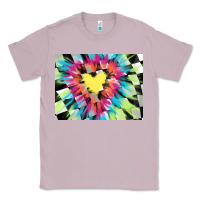 Lilac tie dye hearth shaped race flag background 3200x2400 Classic Tee - AdoDesignShop