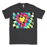 Smoke tie dye hearth shaped race flag background 3200x2400 Classic Tee - AdoDesignShop