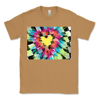 Toasted Coconut tie dye hearth shaped race flag background 3200x2400 Classic Tee - AdoDesignShop