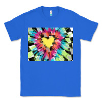 True Royal tie dye hearth shaped race flag background 3200x2400 Classic Tee - AdoDesignShop