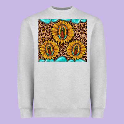 Our Lady Of Guadalupe Heavyweight Sweatshirt Designed By Jahusdesignshop
