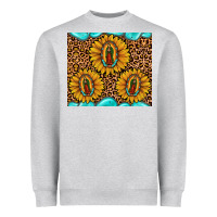 Heather Grey our lady of guadalupe Heavyweight Sweatshirt - JahusDesignShop