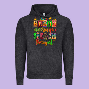 Nacho Average Speech Therapist Vintage Hoodie Designed By Adodesignshop