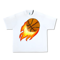 White basketball Urban Heavy Tee - JahusDesignShop