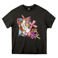 Asphalt Louisiana Map Easter Bunny And Cross Heavy Core Tee - RanaPortraitStore