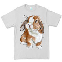 Dove Grey cute bunny Premium Tee - RanaPortraitStore