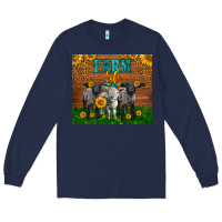 Navy Western Baby Sheeps Farm Life Garden Long Sleeve Tee - LillyAllenDesigns