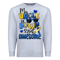 Heather Grey my uncle is down right awesome Premium Sweatshirt - Artiststas