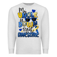 Oatmeal Heather my uncle is down right awesome Premium Sweatshirt - Artiststas