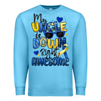 Ocean Blue my uncle is down right awesome Premium Sweatshirt - Artiststas