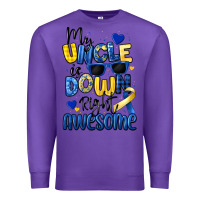 Purple my uncle is down right awesome Premium Sweatshirt - Artiststas