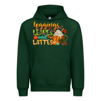 Forest Green leaves and lattes Urban Hoodie - CowGirlArtShop