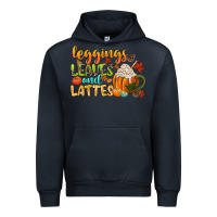 Navy leaves and lattes Urban Hoodie - CowGirlArtShop