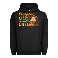 Pigment Black leaves and lattes Urban Hoodie - CowGirlArtShop