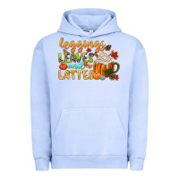 Pigment Grape Ice leaves and lattes Urban Hoodie - CowGirlArtShop
