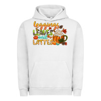 Pigment Lunar Rock leaves and lattes Urban Hoodie - CowGirlArtShop