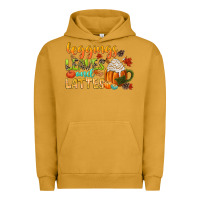 Pigment Peanut Butter leaves and lattes Urban Hoodie - CowGirlArtShop