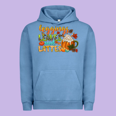 Leaves And Lattes Urban Hoodie Designed By Cowgirlartshop