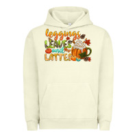 Pigment Pistachio leaves and lattes Urban Hoodie - CowGirlArtShop