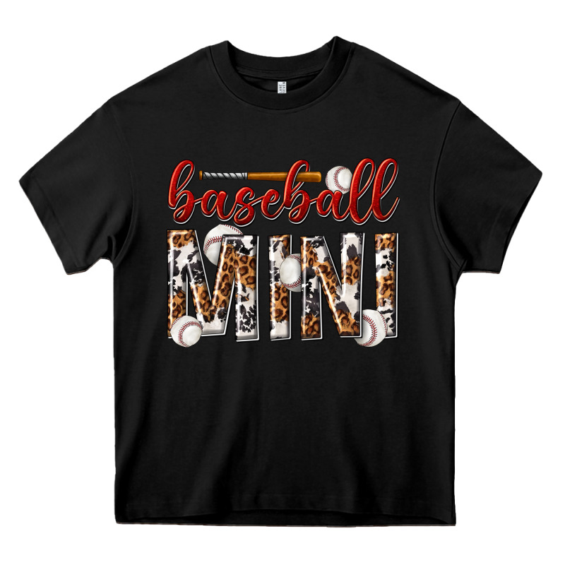 Baseball Mini With Leopard Heavy Core Tee by texasbilliewilder | Teevron
