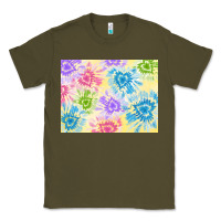 Army Green tie dye heart shaped background 3200x2400 Classic Tee - AdoDesignShop