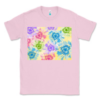 Bubblegum Pink tie dye heart shaped background 3200x2400 Classic Tee - AdoDesignShop