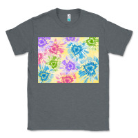 Charcoal Heather tie dye heart shaped background 3200x2400 Classic Tee - AdoDesignShop