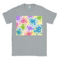 Heather Grey tie dye heart shaped background 3200x2400 Classic Tee - AdoDesignShop