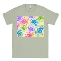 Matcha tie dye heart shaped background 3200x2400 Classic Tee - AdoDesignShop