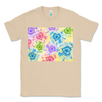 Mushroom tie dye heart shaped background 3200x2400 Classic Tee - AdoDesignShop