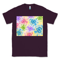 Plum tie dye heart shaped background 3200x2400 Classic Tee - AdoDesignShop