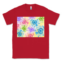 Red tie dye heart shaped background 3200x2400 Classic Tee - AdoDesignShop