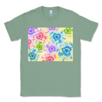 Sage tie dye heart shaped background 3200x2400 Classic Tee - AdoDesignShop
