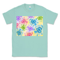 Seafoam tie dye heart shaped background 3200x2400 Classic Tee - AdoDesignShop