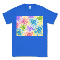 True Royal tie dye heart shaped background 3200x2400 Classic Tee - AdoDesignShop
