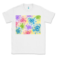 White tie dye heart shaped background 3200x2400 Classic Tee - AdoDesignShop