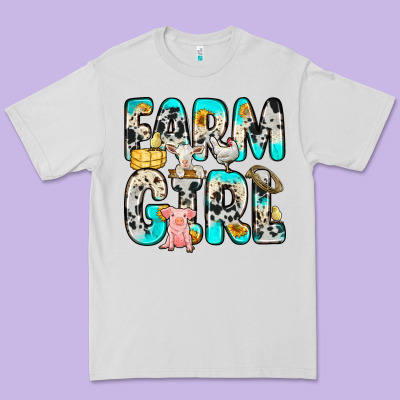 Farm Girl Premium Tee Designed By Zillion Design Studio