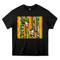St Patricks Cow And Shamrock With Cowhide Heavy Core Tee | Teevron