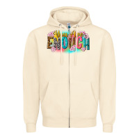 Sandshell you are enough Zipper Hoodie - NancyCooperArtShop