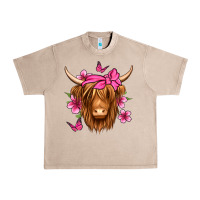 French Oak floral pink bandana longhaired cow Urban Heavy Tee - Jasminsmagicworld