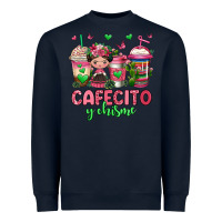 Navy cafecito y chisme coffee cups Heavyweight Sweatshirt - Jasminsmagicworld