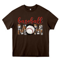 Chocolate Brown baseball mom Heavy Core Tee - texasbilliewilder