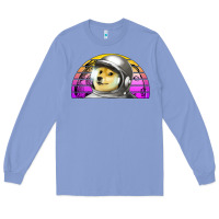 Colony Blue dogecoin to the mars Long Sleeve Tee - Jasminsmagicworld