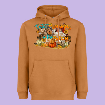 Cutest Pumpkin In The Patch Heavyweight Hoodie Designed By Lillyallendesigns