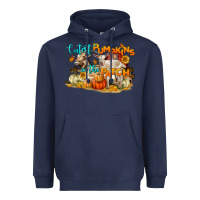 Navy Cutest Pumpkin In The Patch Heavyweight Hoodie - LillyAllenDesigns