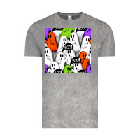 Cloud Rock boo ghosts seamless pattern Vintage Tee - BundleAndBundleShop