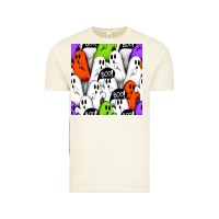 Vintage Arctic boo ghosts seamless pattern Vintage Tee - BundleAndBundleShop