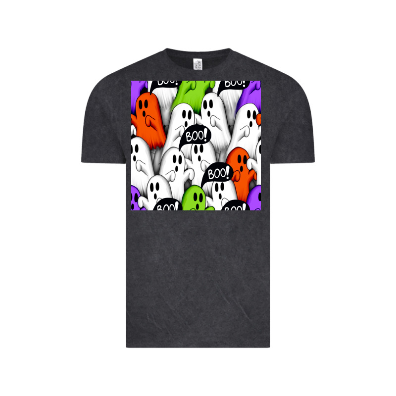 Boo Ghosts Seamless Pattern Vintage Tee by BundleAndBundleShop | Teevron